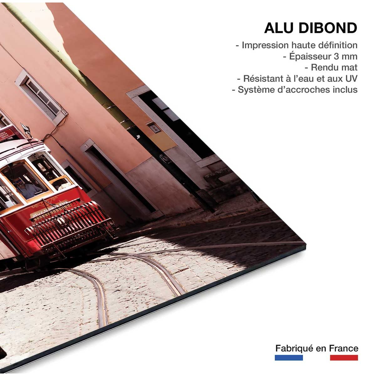 Tableau welcometoportugal tram tableau alu dibond, HEXOA