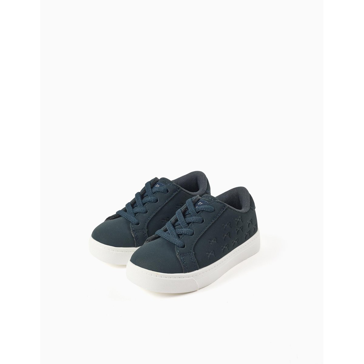 Baskets avec nœuds en relief et lacets élastiques bleu, ZIPPY
