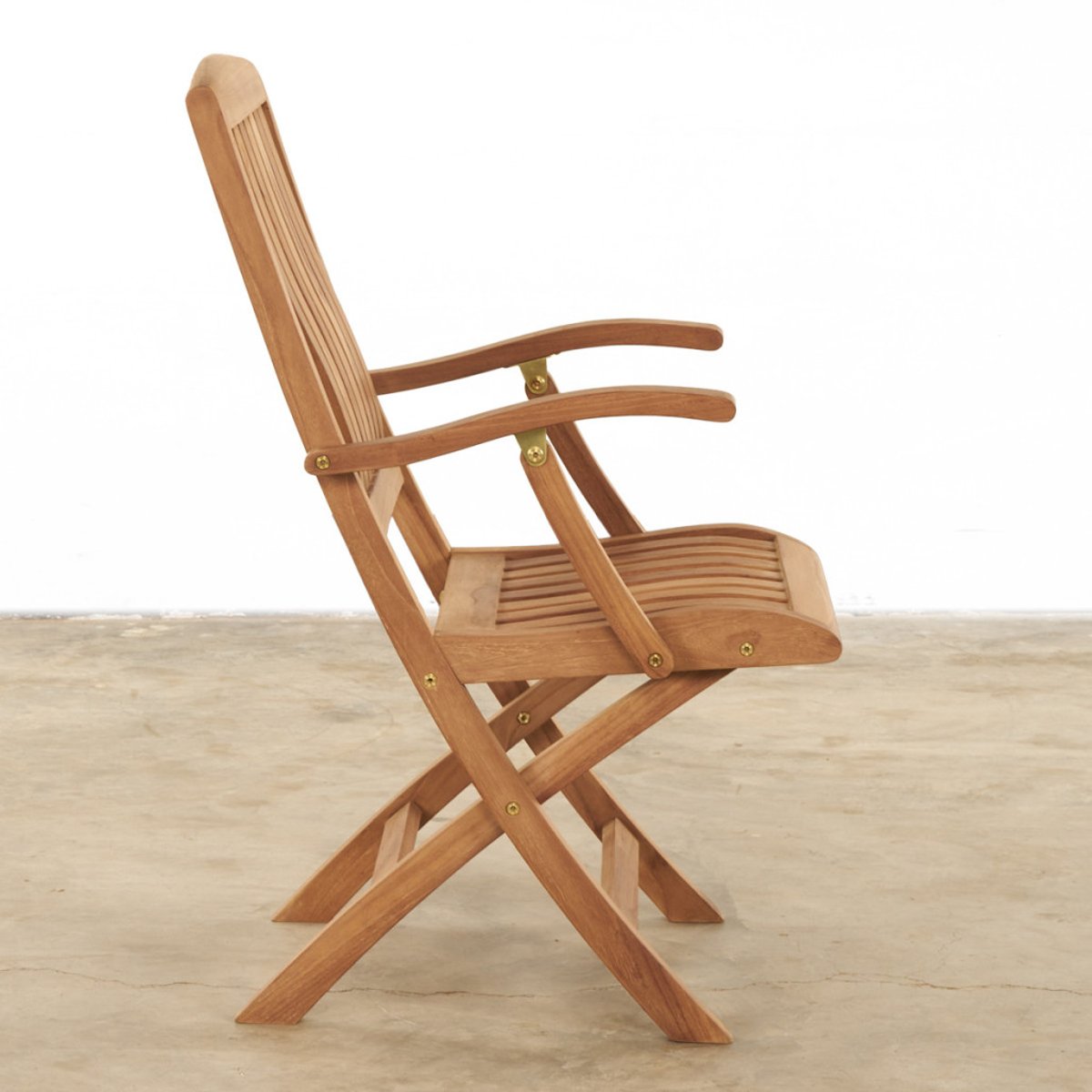 Fauteuil de jardin en teck massif Lisato naturel, WANDA COLLECTION