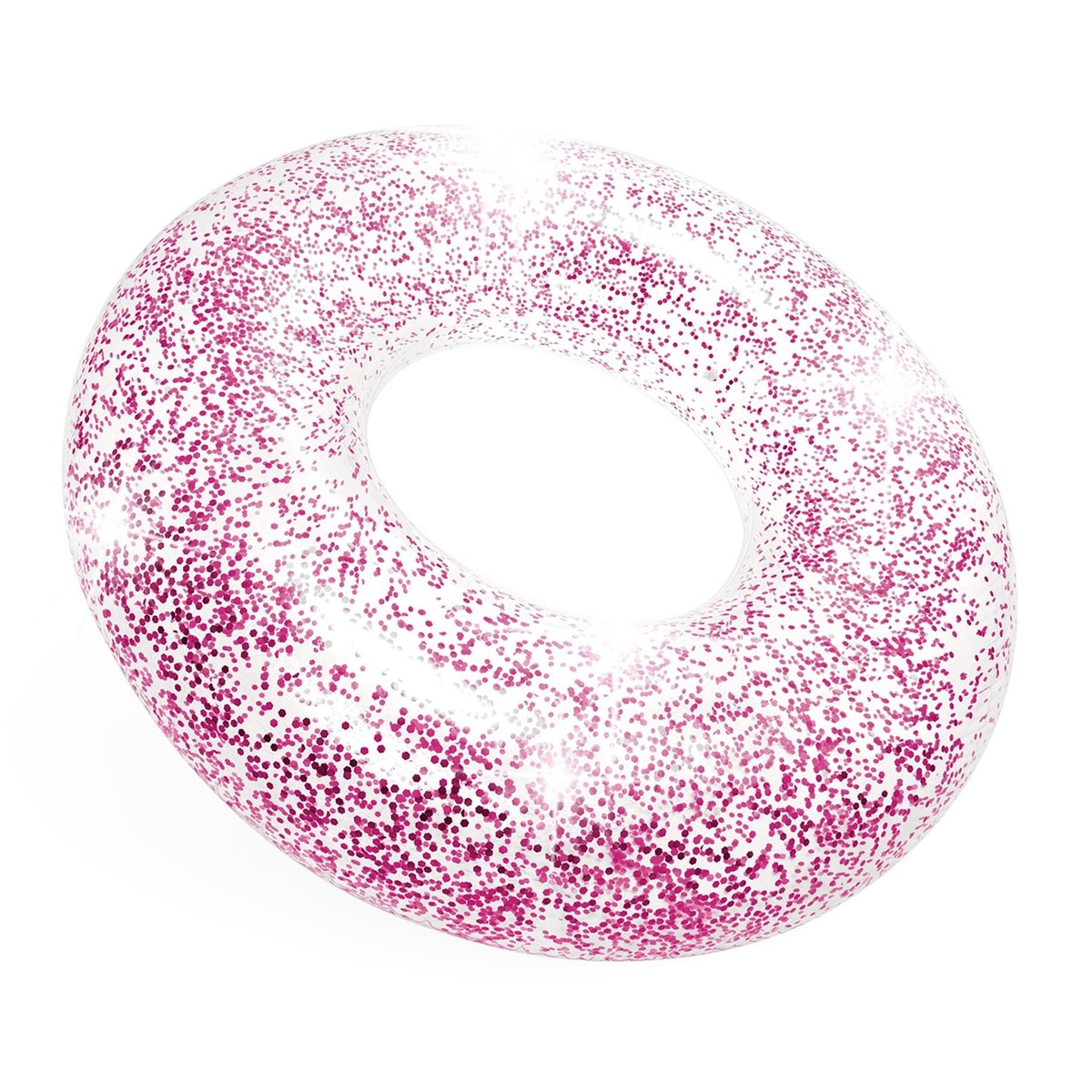 Bouée gonflable Glitter 119 cm diam. 1 pc. rose et doré, INTEX