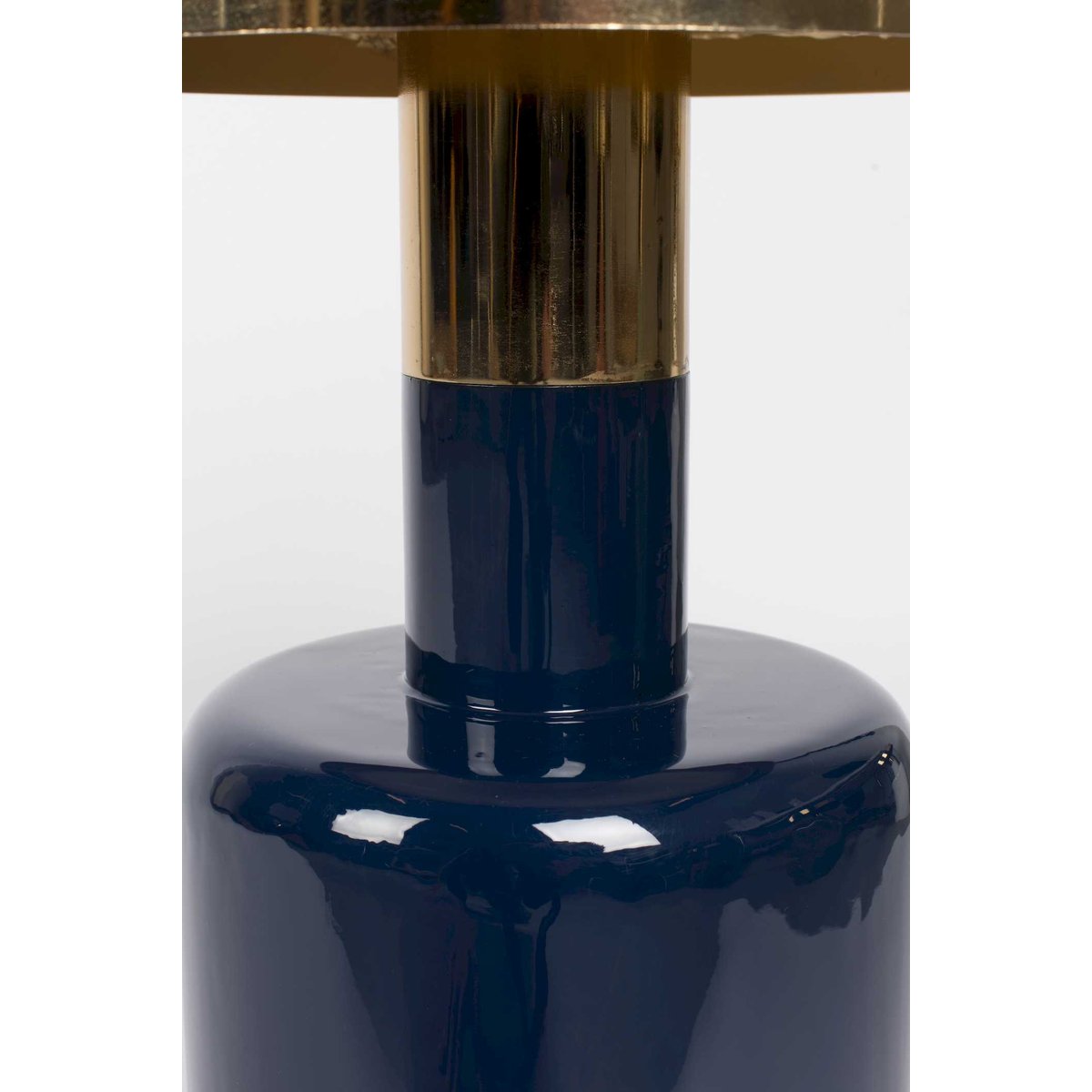 Table d'appoint ronde en métal ø36cm - GLAM bleu foncé, ZUIVER