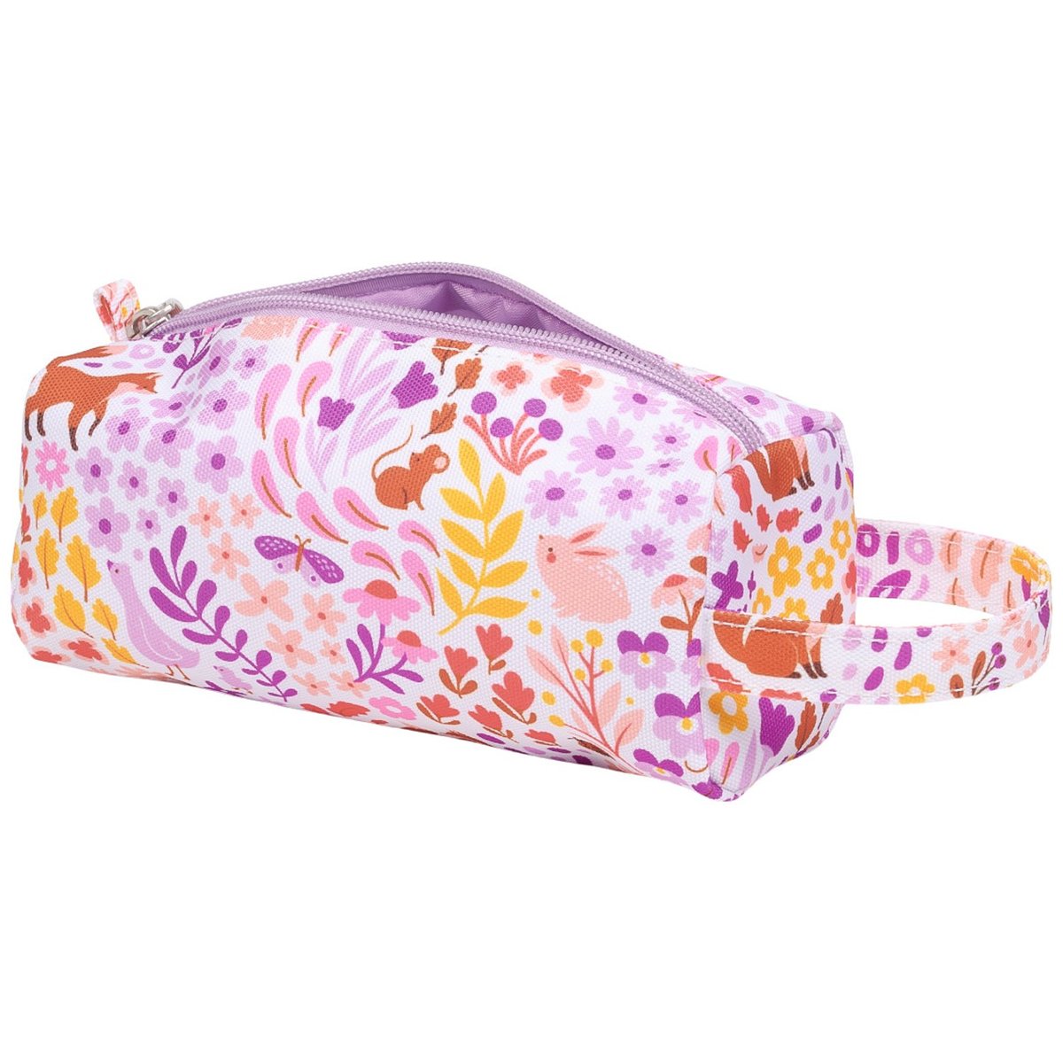 Trousse violet, blanc, jaune, A LITTLE LOVELY COMPANY