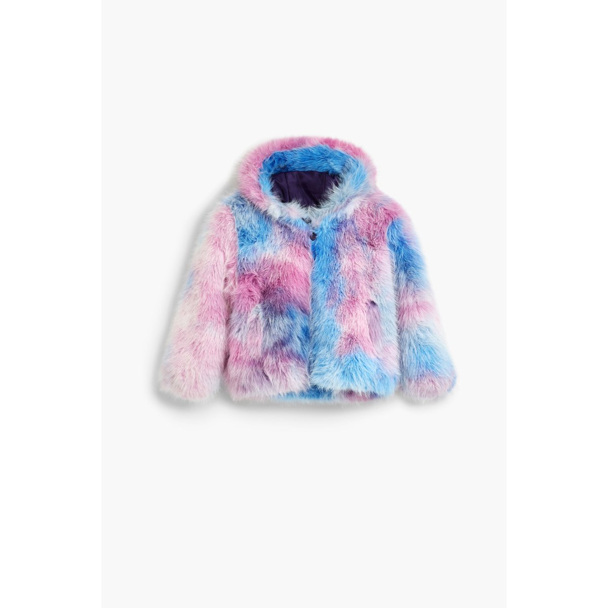 Manteau à capuche imprimé bleu, DESIGUAL