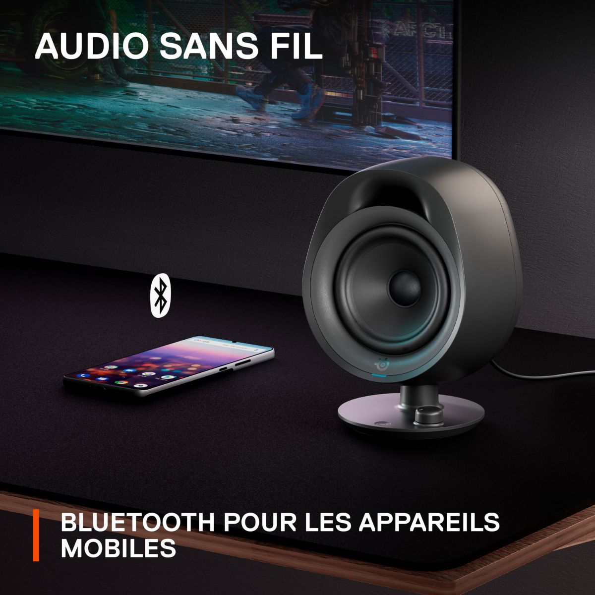 Enceinte PC ARENA 3 - BLACK couleur unique, STEELSERIES