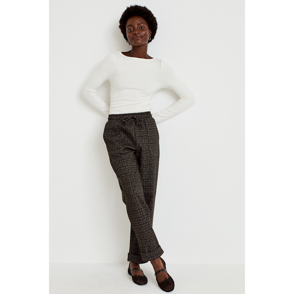 Pantalon jegging taille standard noir, CACHE CACHE