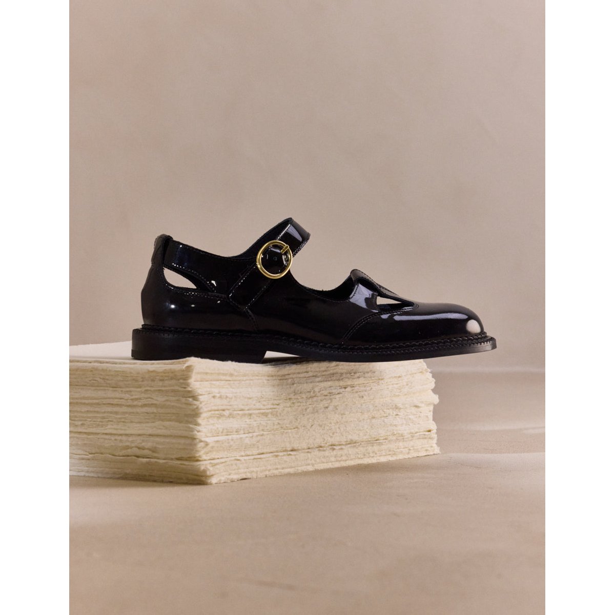 Derbies TALA cuir verni noir, ODAJE