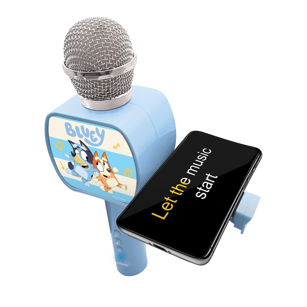 Micro Karaoké Sans Fil Bluey avec Enceinte Bluetooth bleu, LEXIBOOK