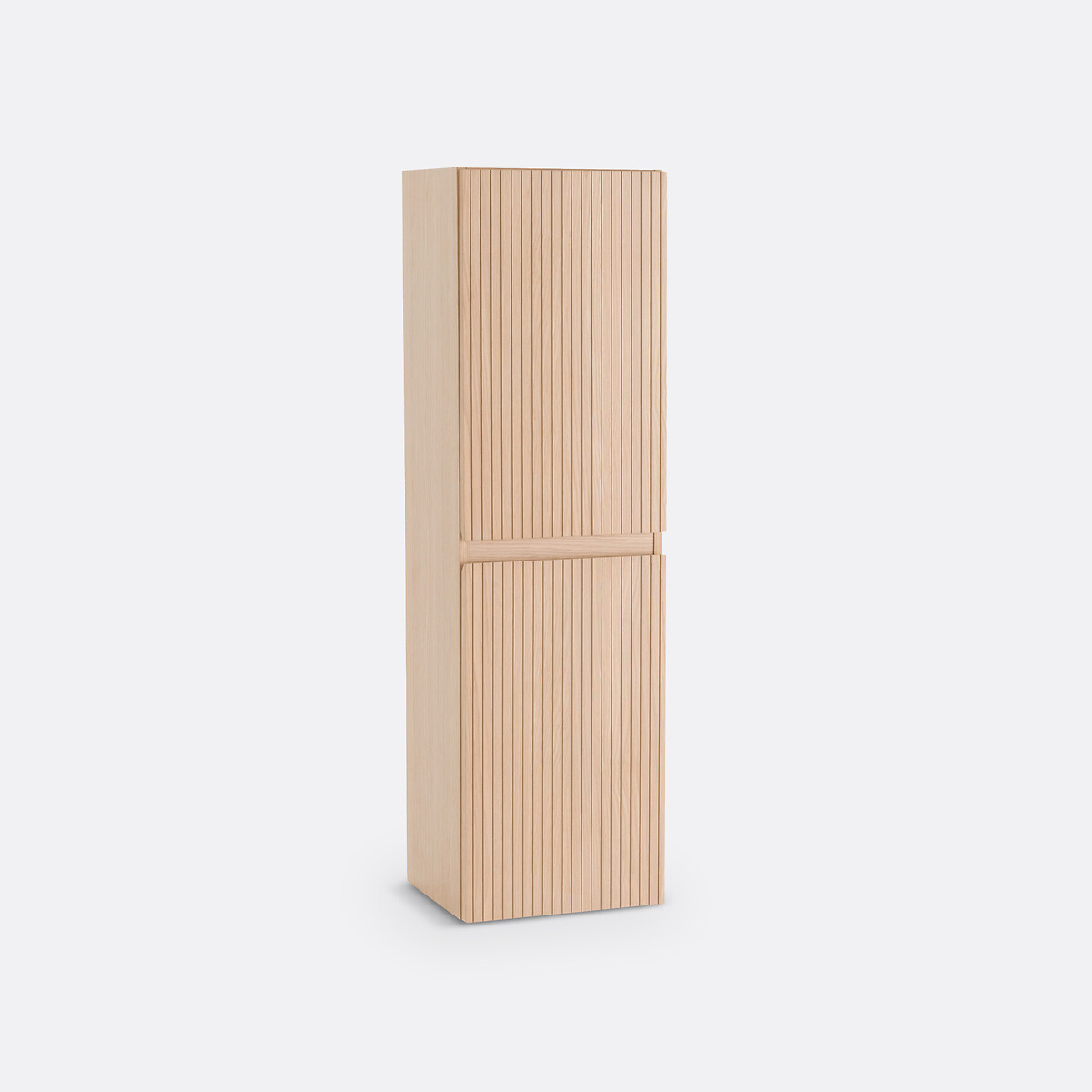 Colonne de salle de bain murale, Nilia plaqué chêne naturel, LA REDOUTE INTERIEURS