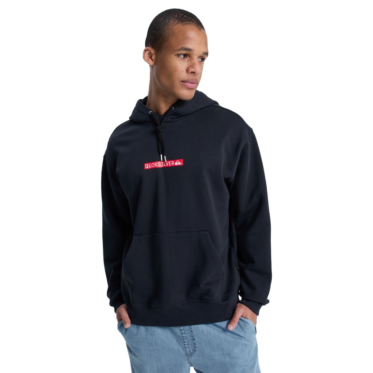 Sweat à capuche DNA CLICKER noir black, QUIKSILVER