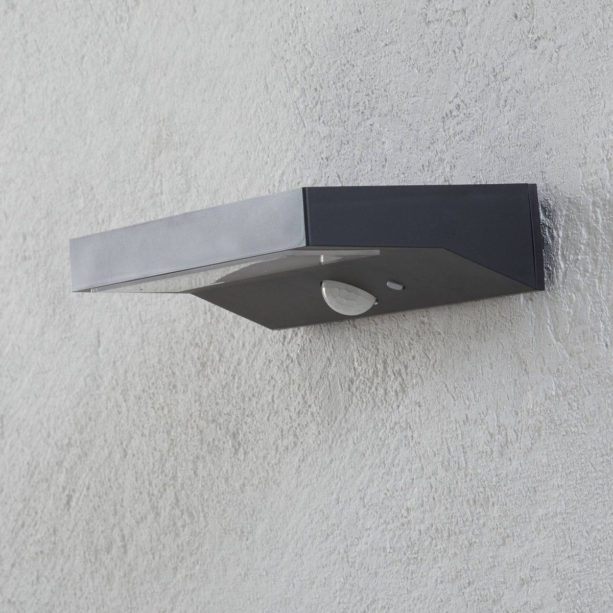 Lampe solaire extérieure LED, Maresia gris foncé, LINDBY