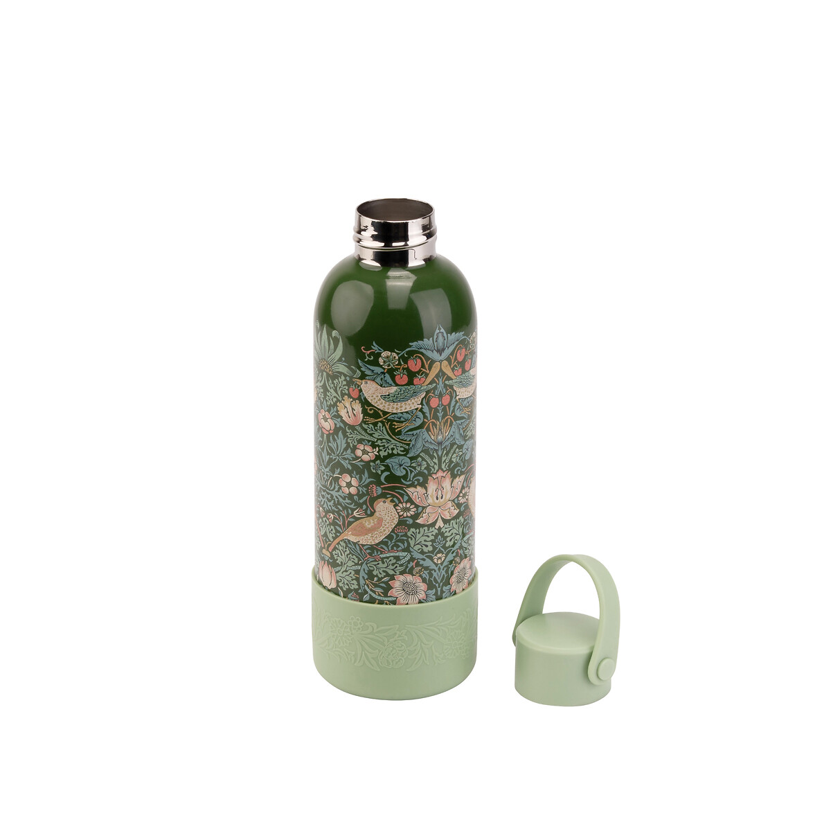 Kitchen Garden Stainless Steel Travel Water Bottle in Green green, WILLIAM MORRIS AT HOME