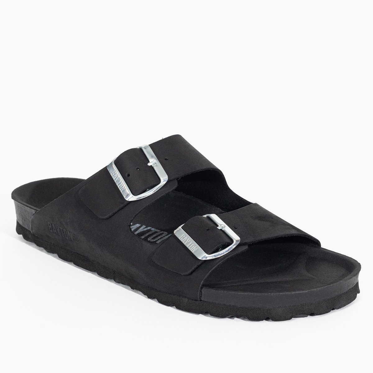 Sandales en cuir ATLAS noir, BAYTON