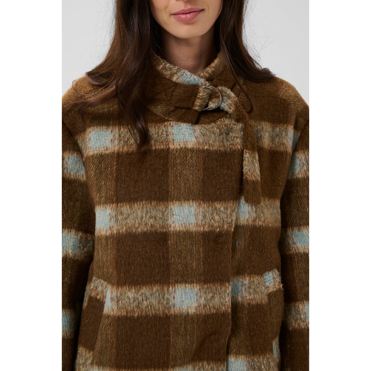 Veste marron brown check, CULTURE