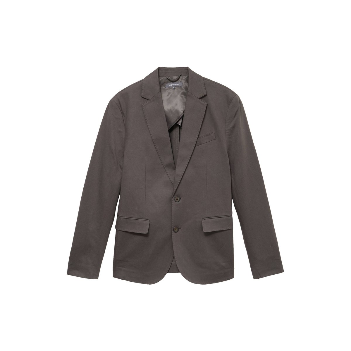 Blazer manches longues col classique vert foncé, BONOBO