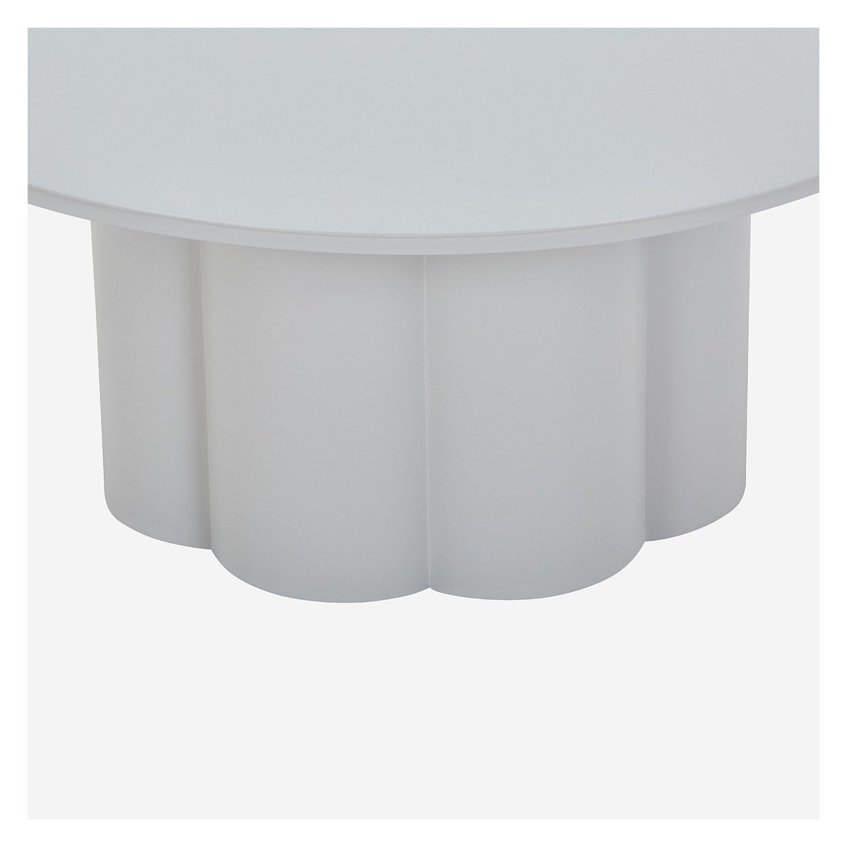 Table basse de jardin aluminium VILANA gris clair, HABITAT