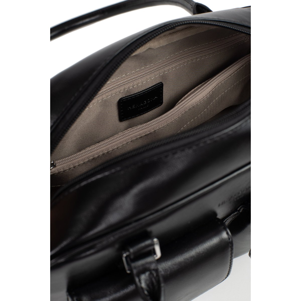 Sac porté épaule 2 anses JADE noir, HEXAGONA