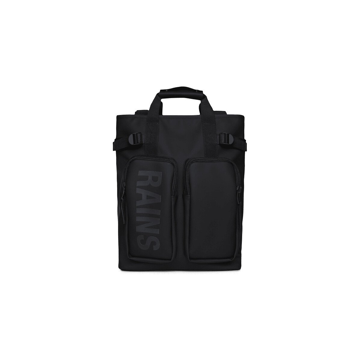 Sac à dos imperméable unisexe, TEXEL TOTE noir, RAINS