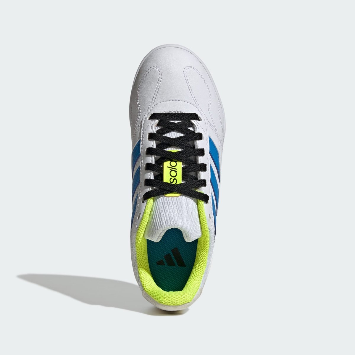 Chaussure De Football Super Sala Competition Iii Indoor Enfants Chaussure De Football Super Sala Competition Iii Indoor Enfants cloud white / lucid ray blue / solar yellow, adidas Performance