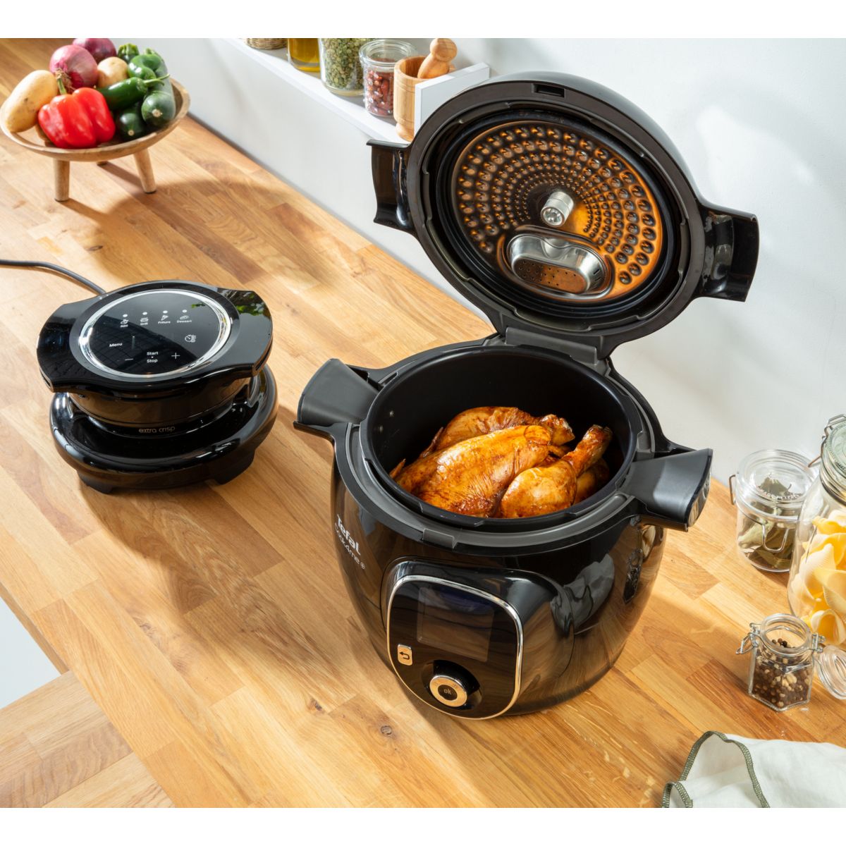 Couvercle Cookeo Extra Crisp EZ150800 noir, MOULINEX