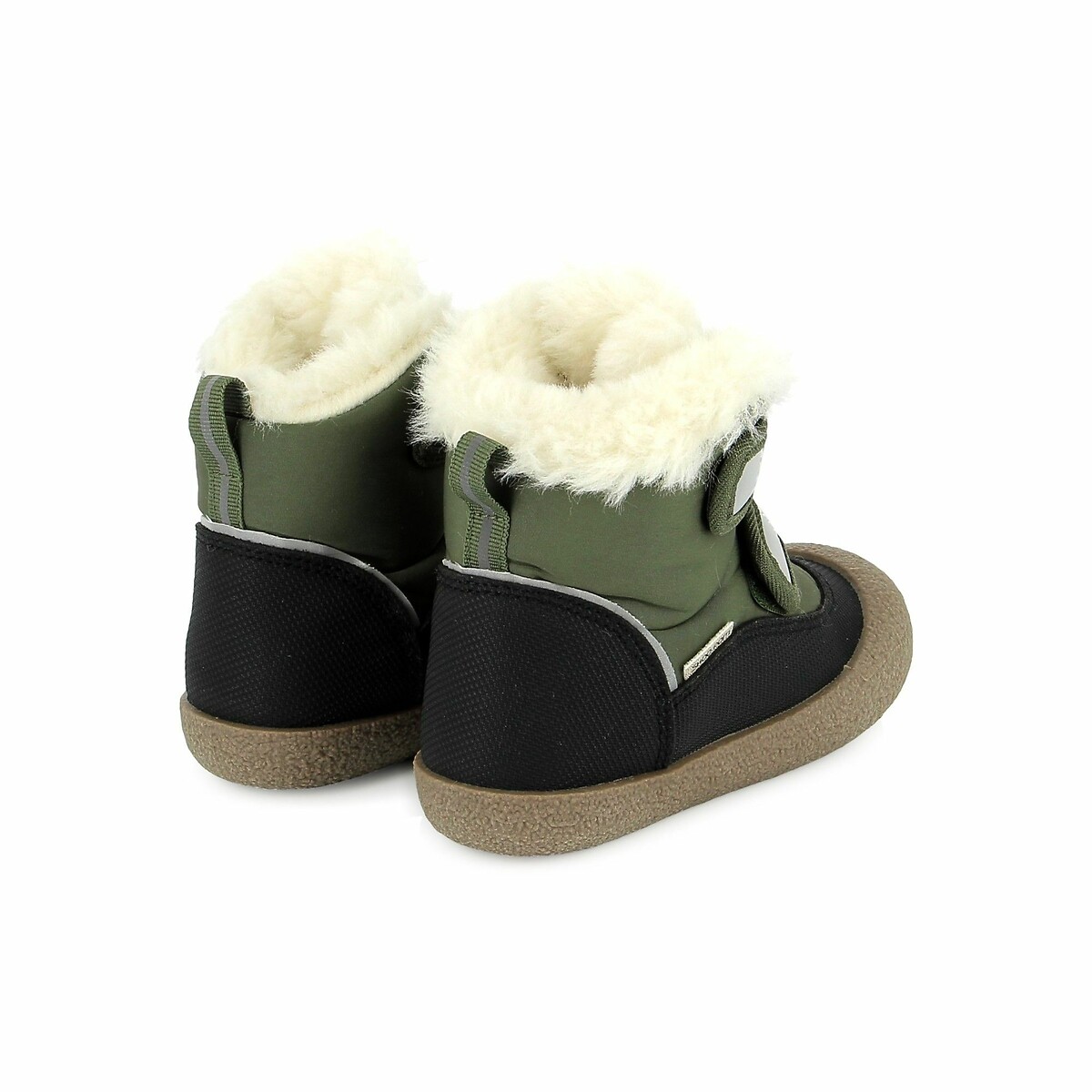 Bottines fourrées Grigri Easy Fur kaki, SHOO POM