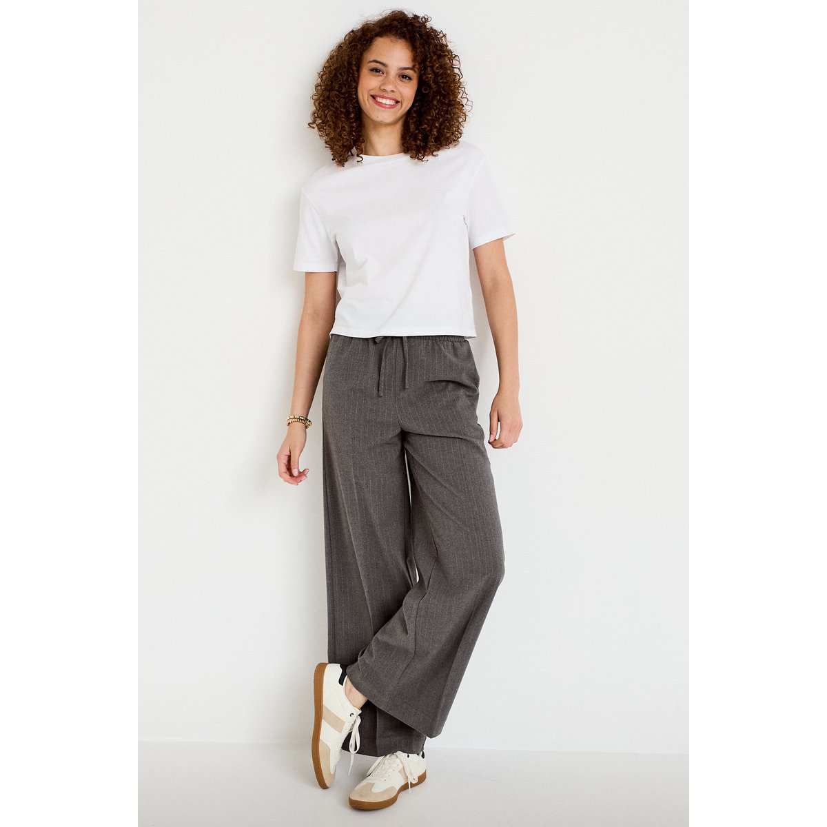 Pantalon bootcut taille standard gris, CACHE CACHE