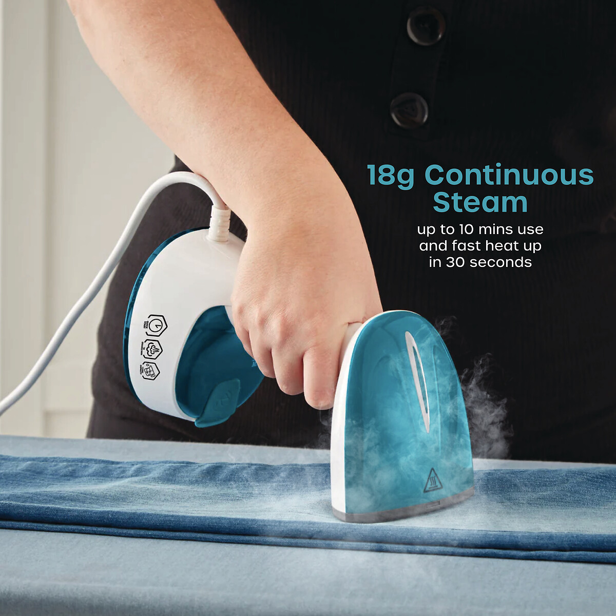 ProSteam Foldable Garment Steamer - SI2030 white, SWAN