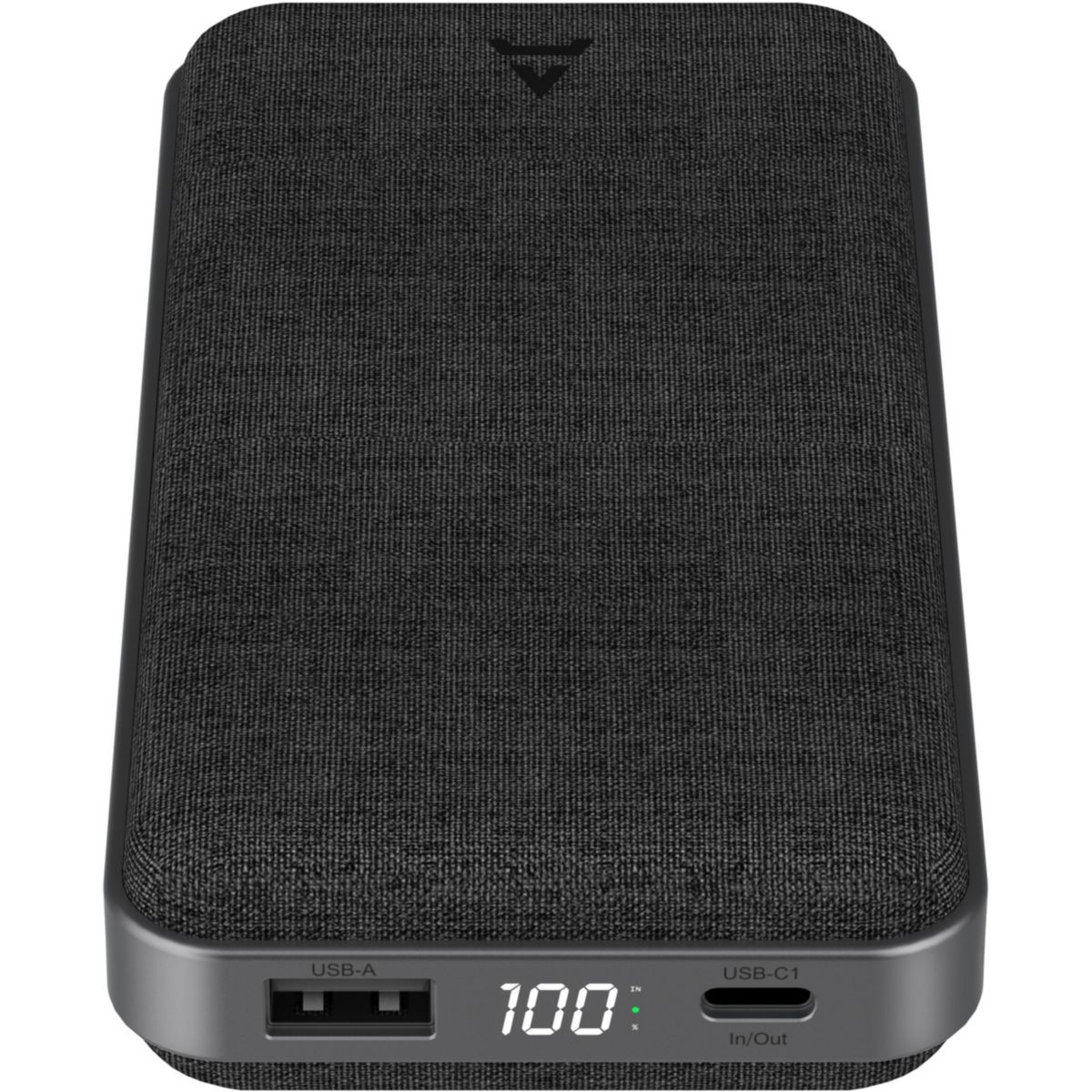 Batterie externe 20000 mAh Power Delivery noir couleur unique, ADEQWAT