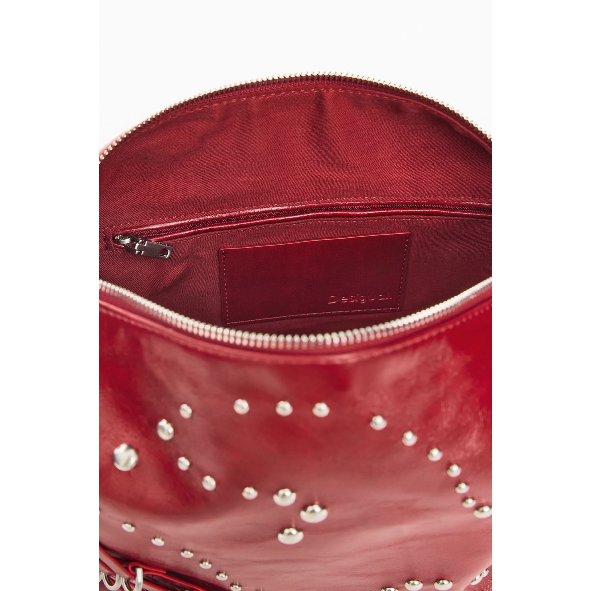 Sac effet cuir moyen rouge, DESIGUAL