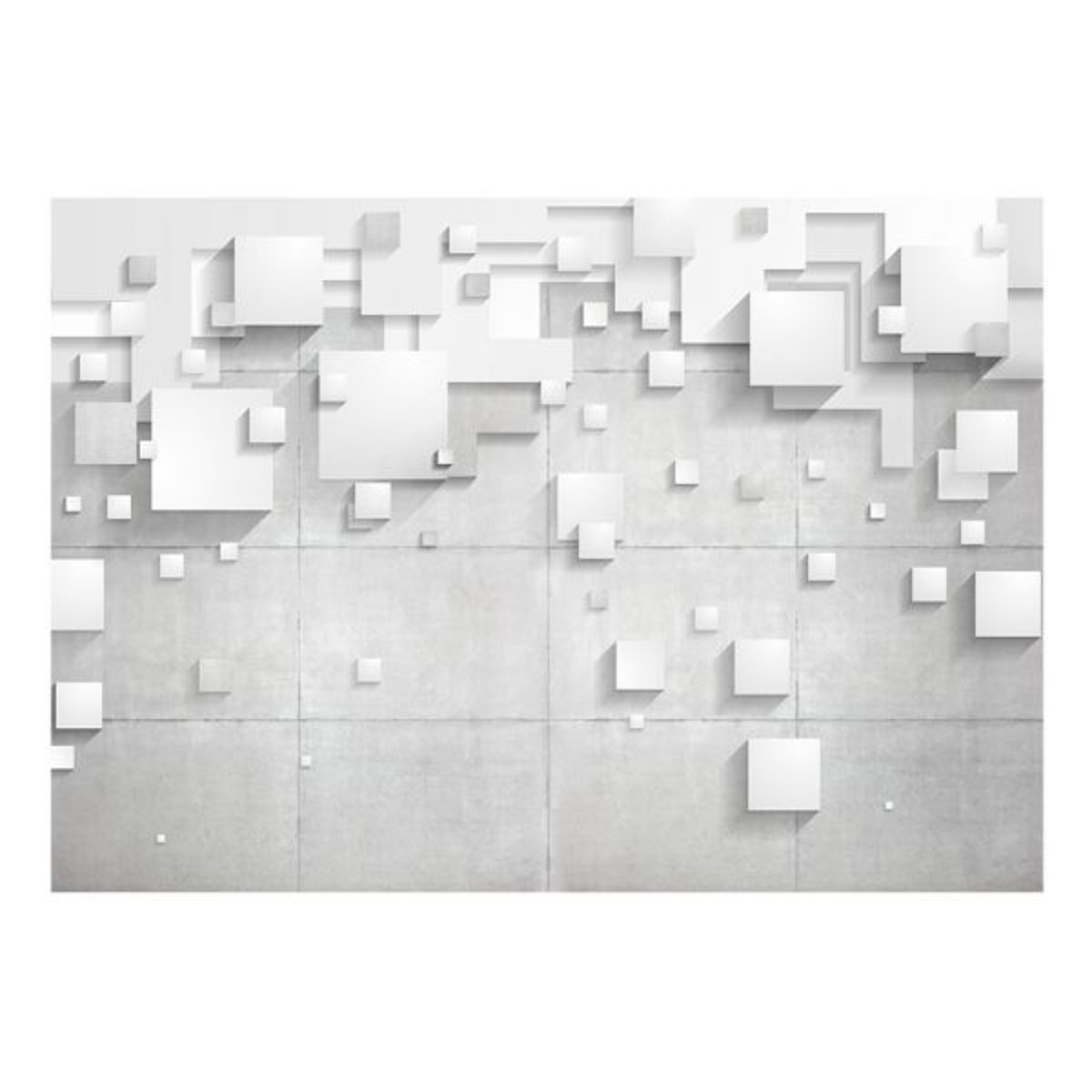 Papier peint intissé panoramique Après-midi nuageux gris / argent, EDEN