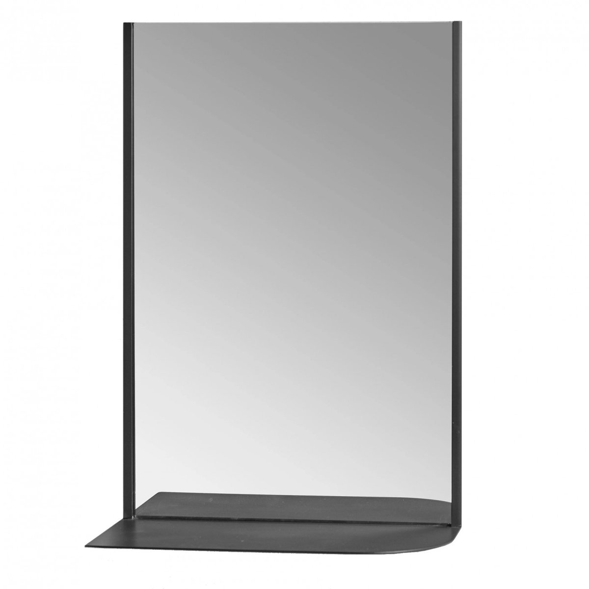 Miroir avec etagère Cover Up L noir, SERAX