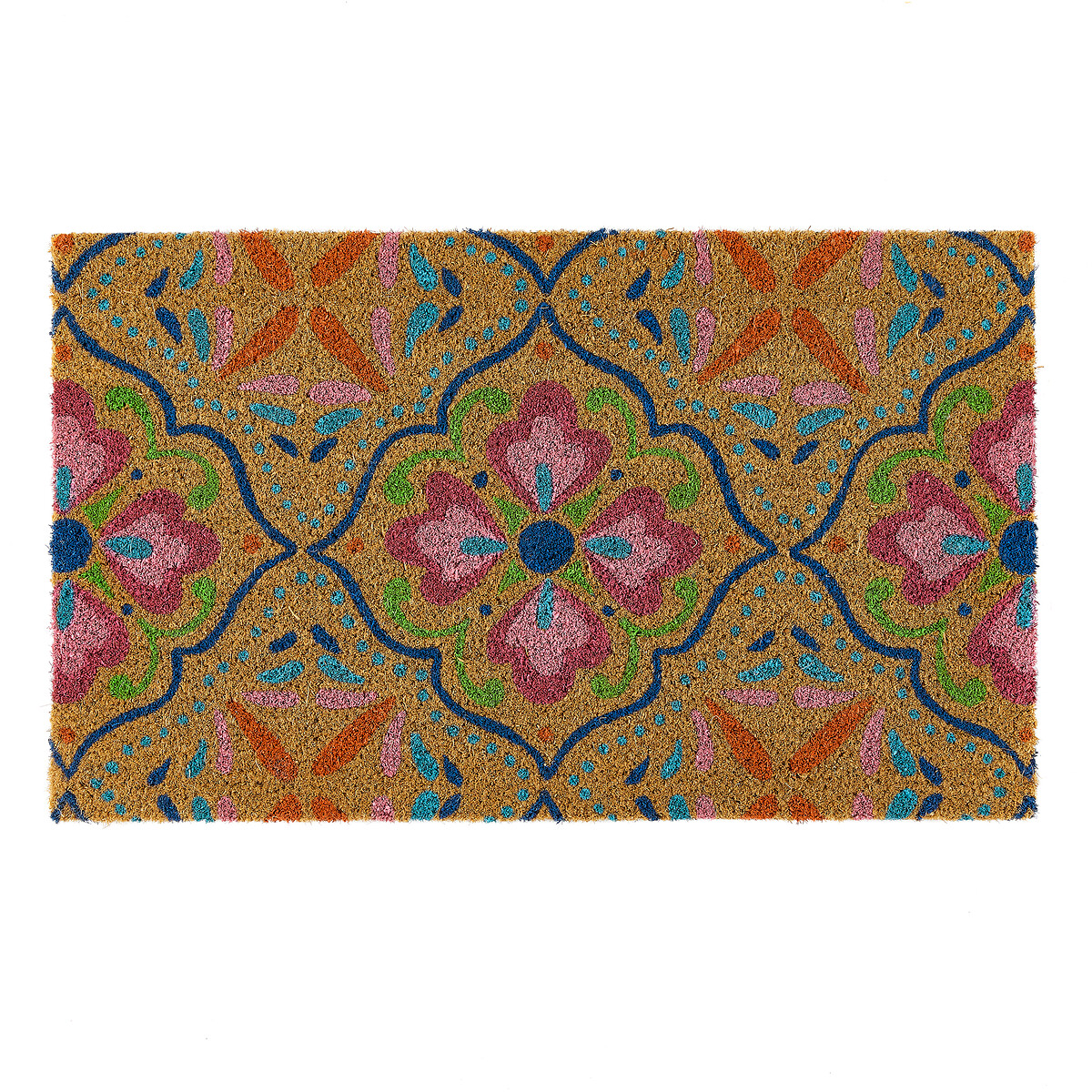 Bright Tile Coir Doormat multi-coloured, MY MAT
