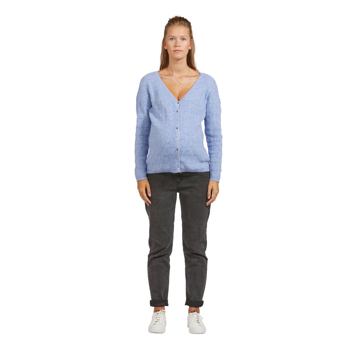 Pull réversible devant/dos grossesse et allaitement bleu lavance, VERTBAUDET