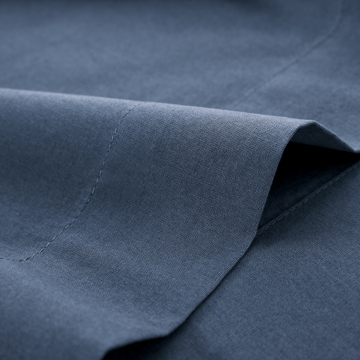 Nackenrollenbezug Scenario, unifarben, vorgewaschene Baumwolle denim, LA REDOUTE INTERIEURS