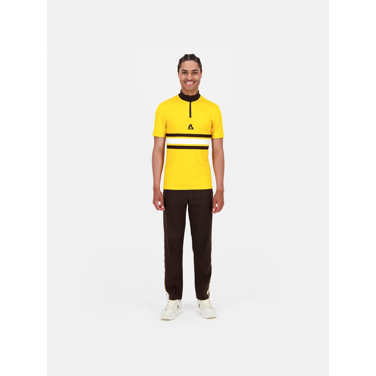 Maillot Unisexe Héritage amber yellow, LE COQ SPORTIF