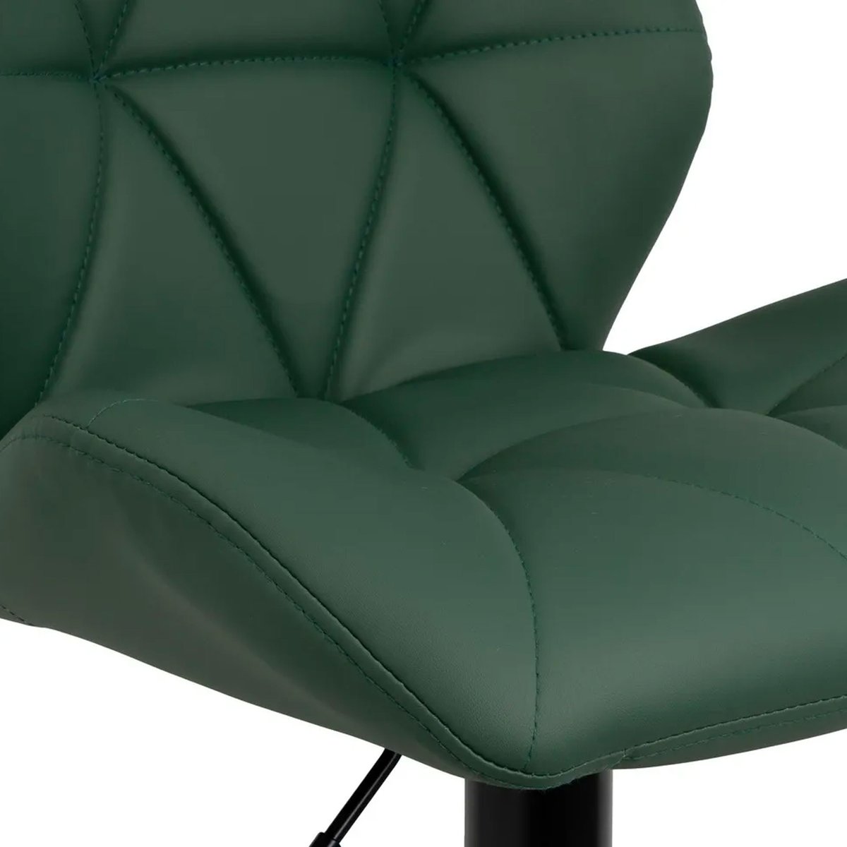Chaise de bar pivotante cuir vert 45x48x105cm vert, WADIGA