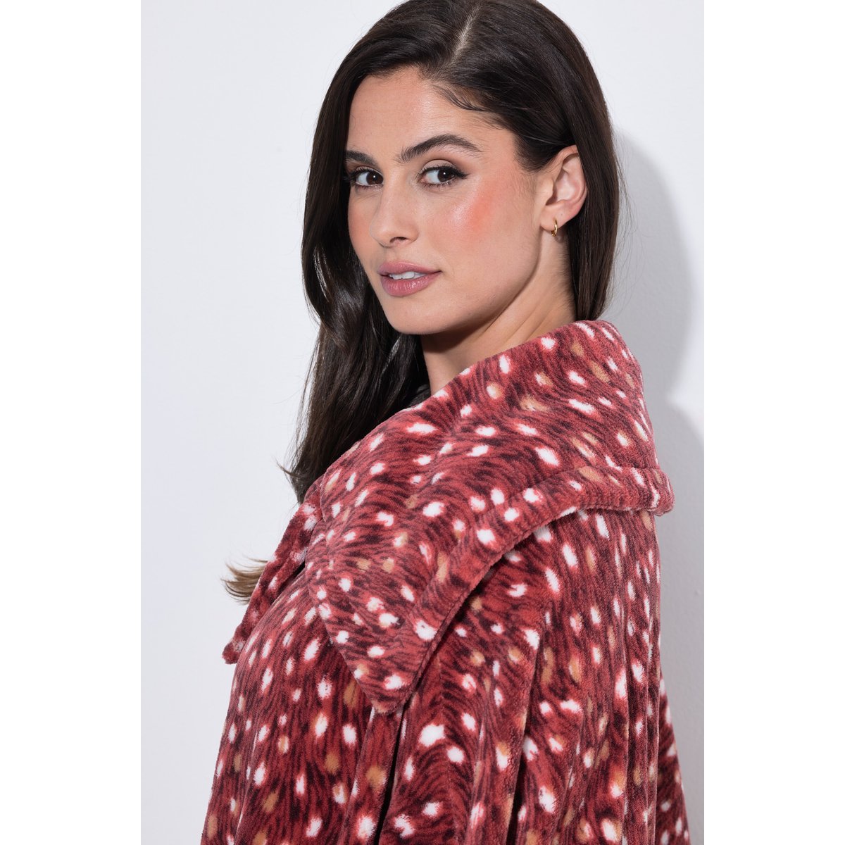 Poncho d'intérieur avec col feuille morte, ULLA POPKEN
