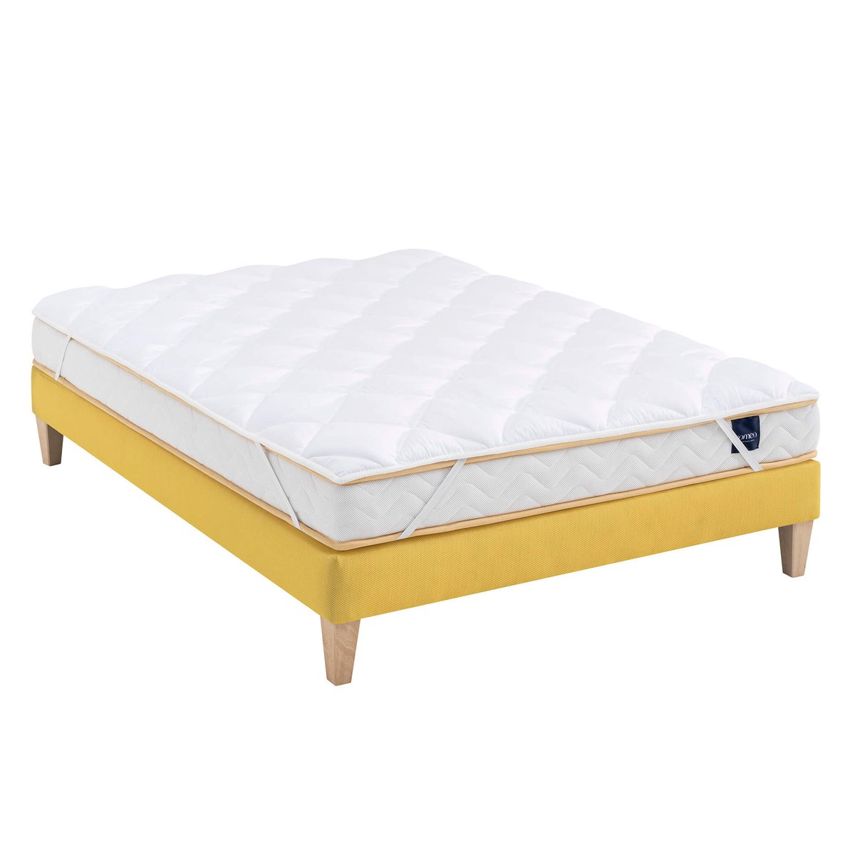 Surmatelas moelleux et respirant Aurore blanc, SOMEO