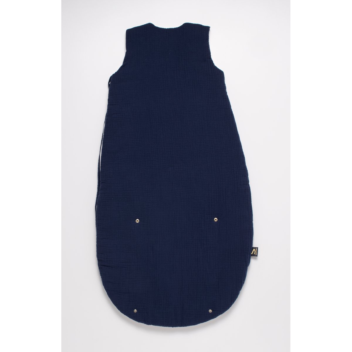 Gigoteuse bébé hiver en double gaze de coton bleu, SAUTHON