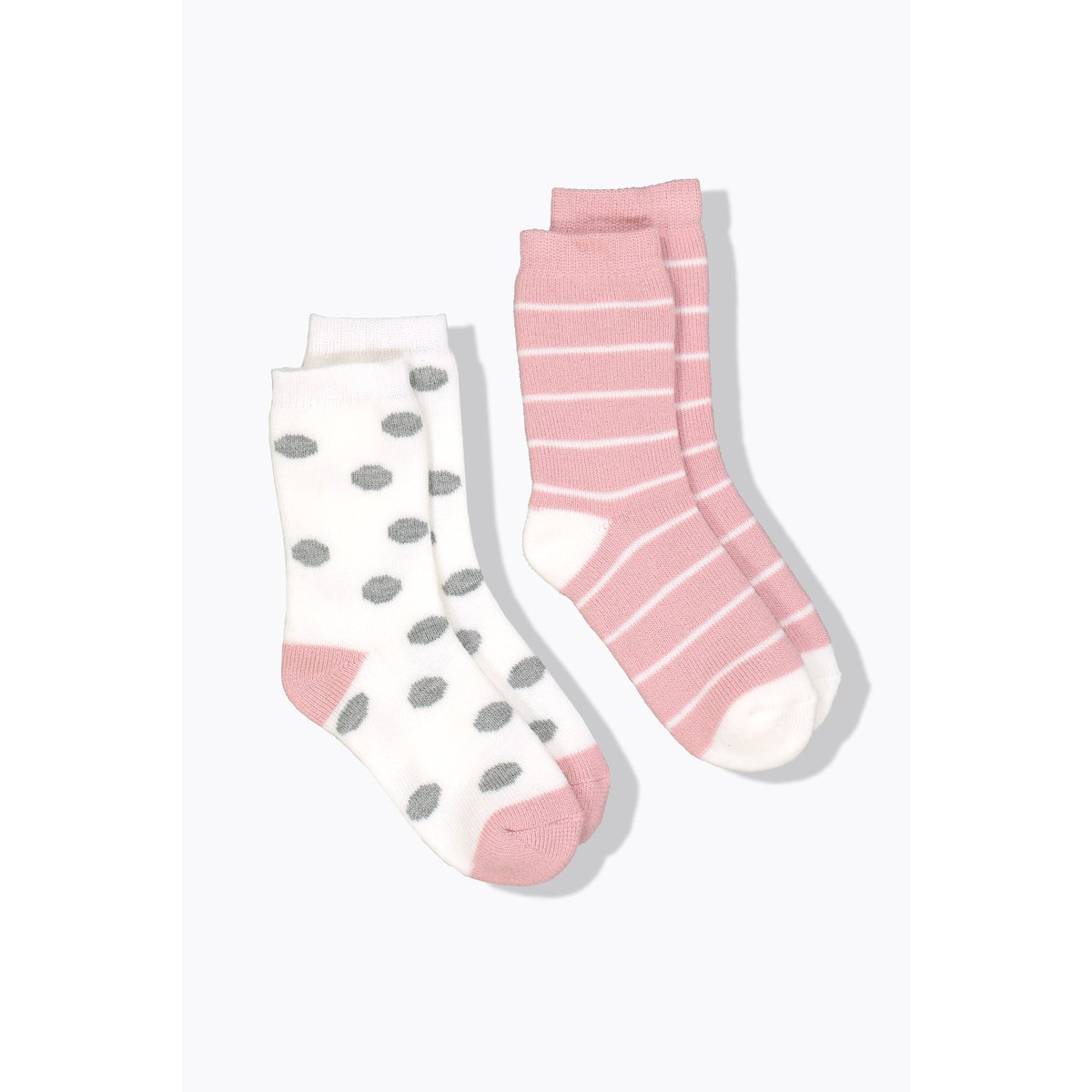 Lot de 2 paires de chaussettes cocooning blanc neige, ULLA POPKEN