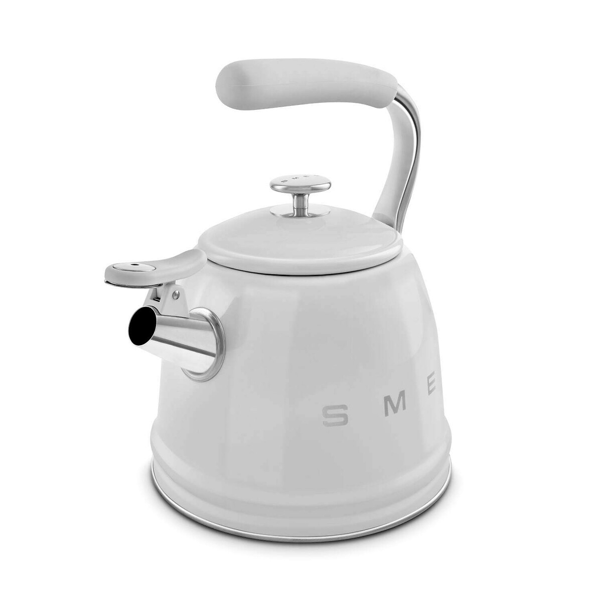 Retro Stovetop Whistling Kettle - WKF01 silver-coloured, SMEG