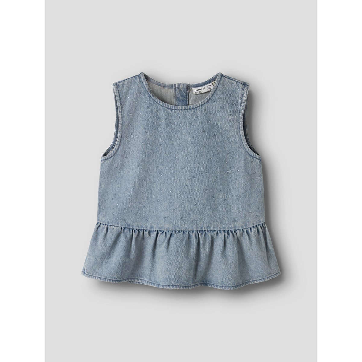 Top bleu - special blue grey denim, NAME IT