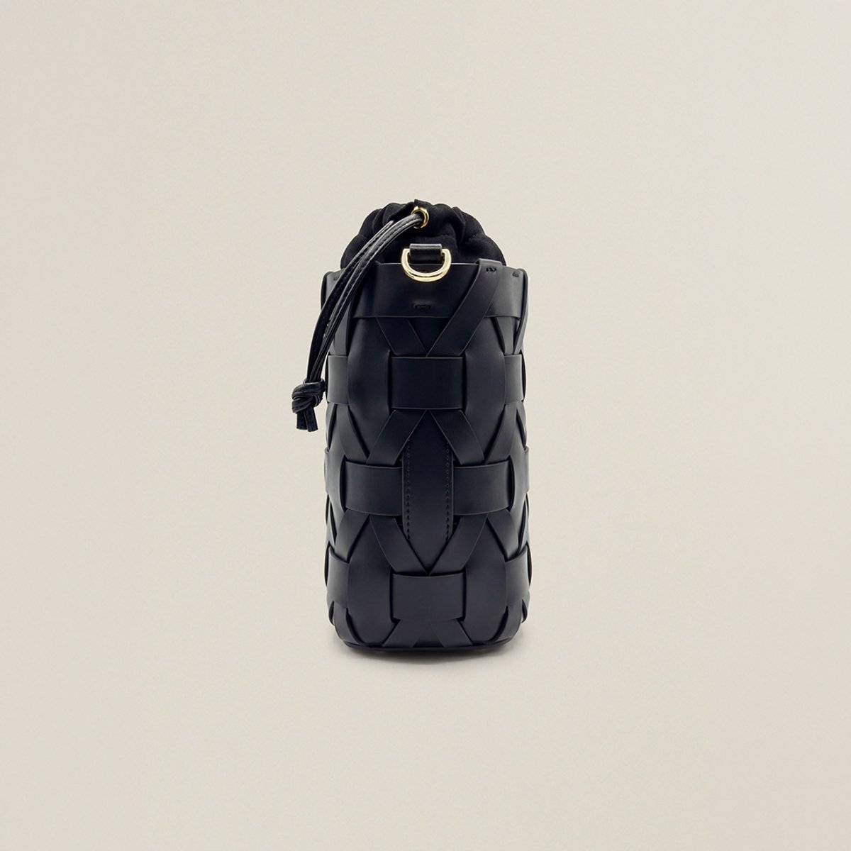 Sac seau cuir CECCO noir, BENOA