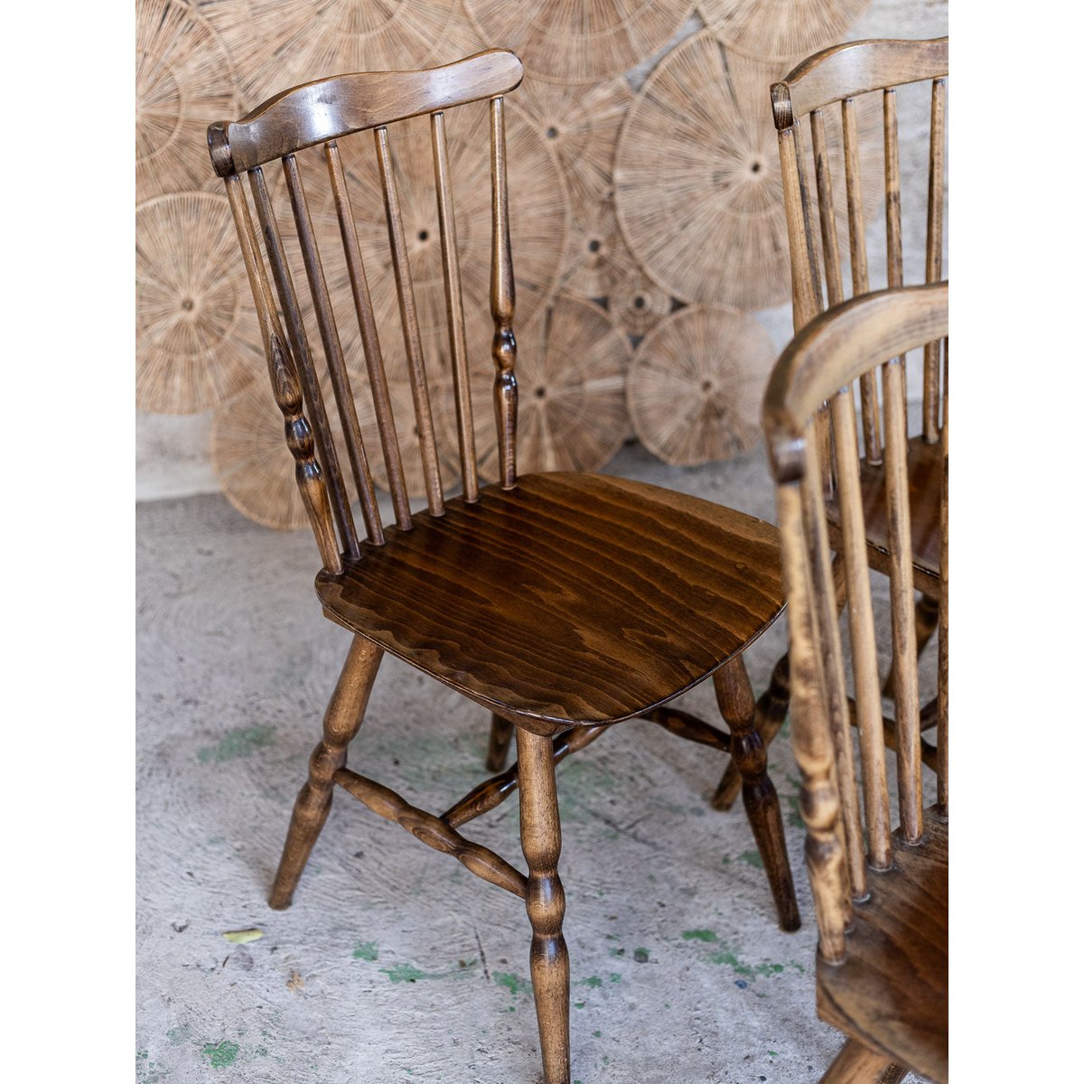 Paire de chaises Baumann Claude N°1625 - Bon état bois foncé, DEBONGOUT
