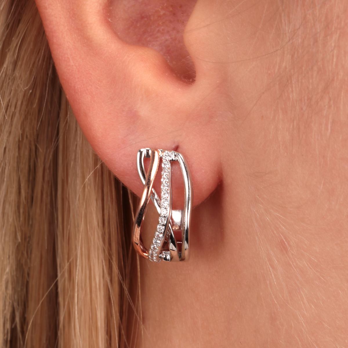 Boucles D'oreilles En Argent 925 Rosaline argent, BLUESPIRIT
