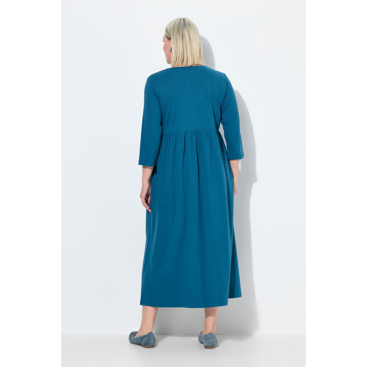 Robe en jersey pétrol, ULLA POPKEN