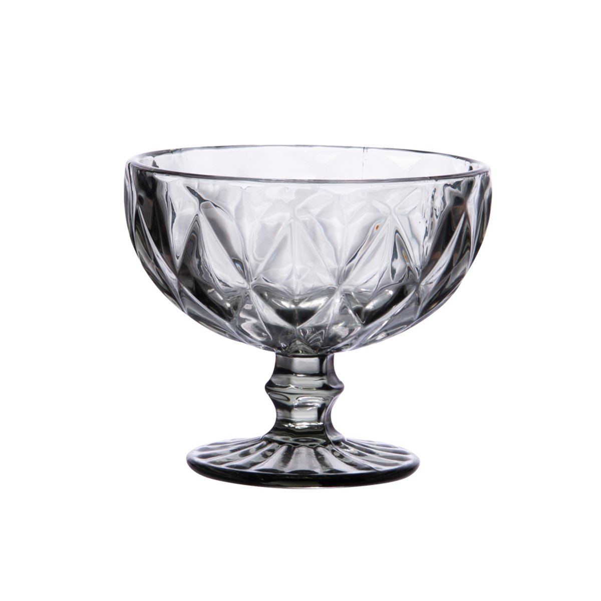 Boite de 6 coupes de glace Diamond   35 cl gris, TREND'UP