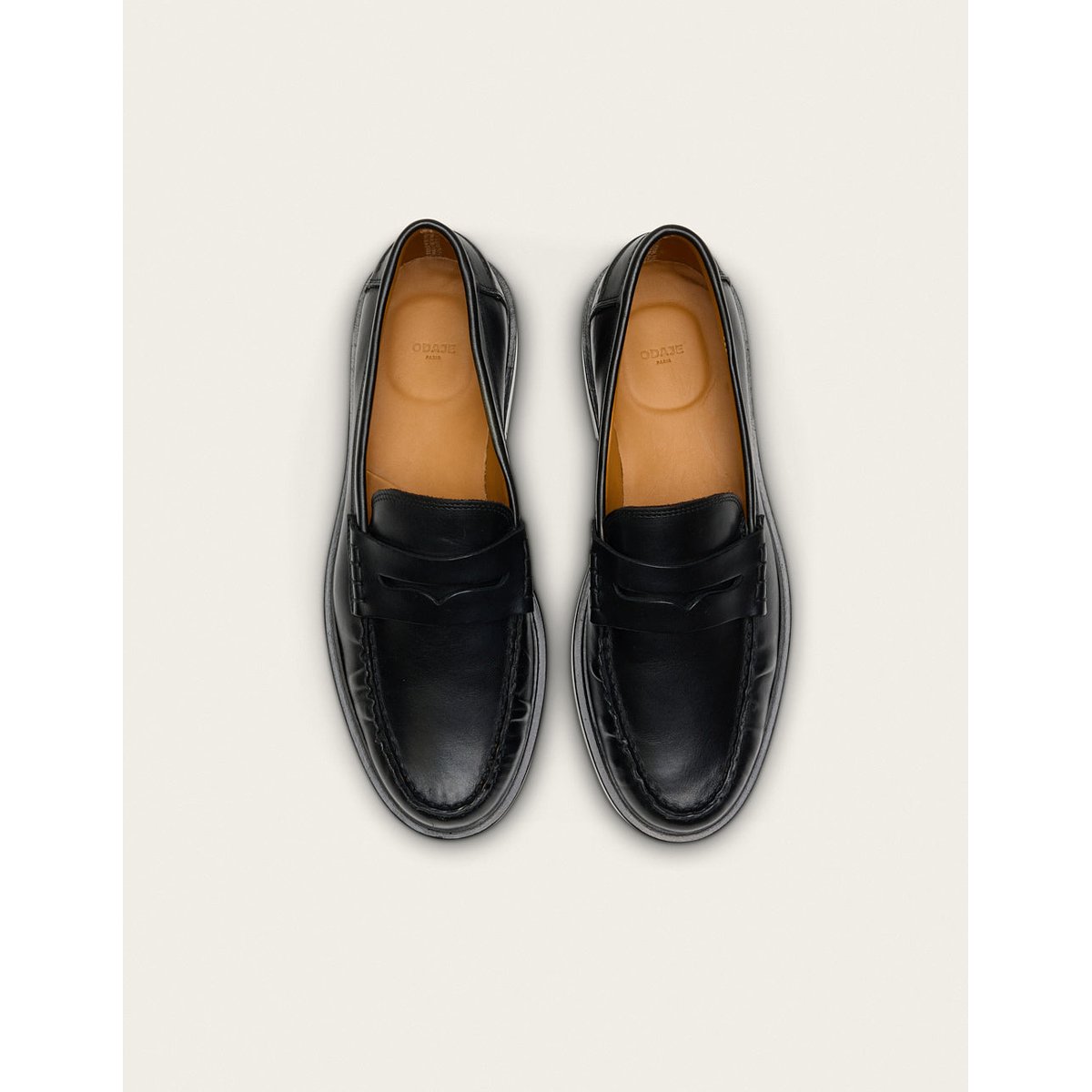 Mocassins VIRGILE noir, ODAJE