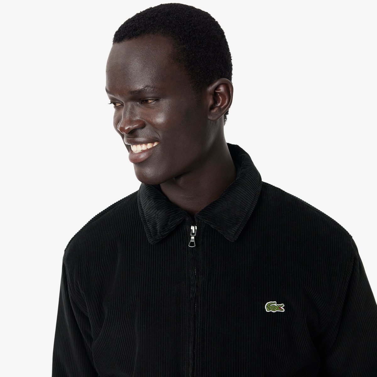 Bomber rembourré velours côtelé noir-031, LACOSTE