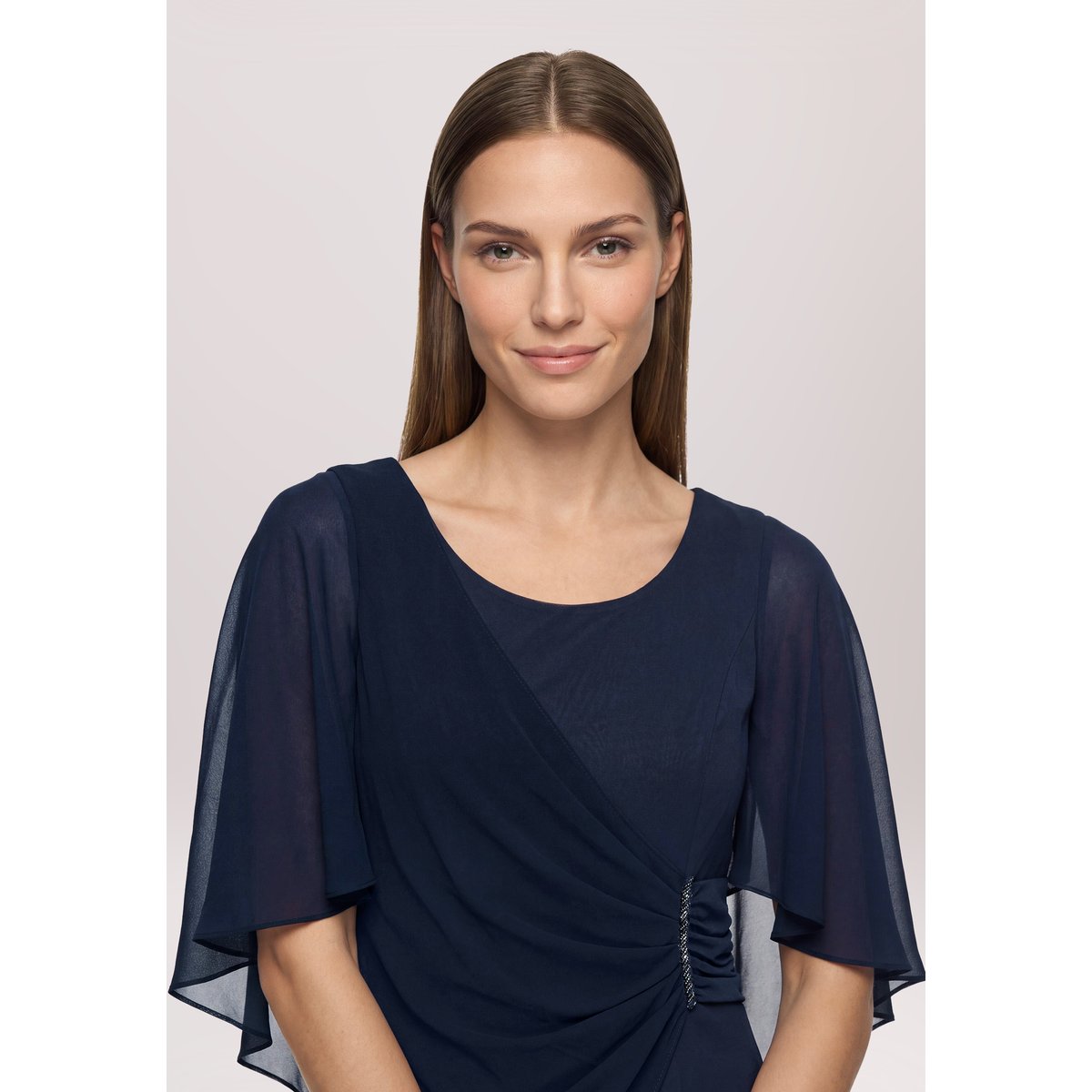 Robe de cocktail à fronce night sky, VERA MONT