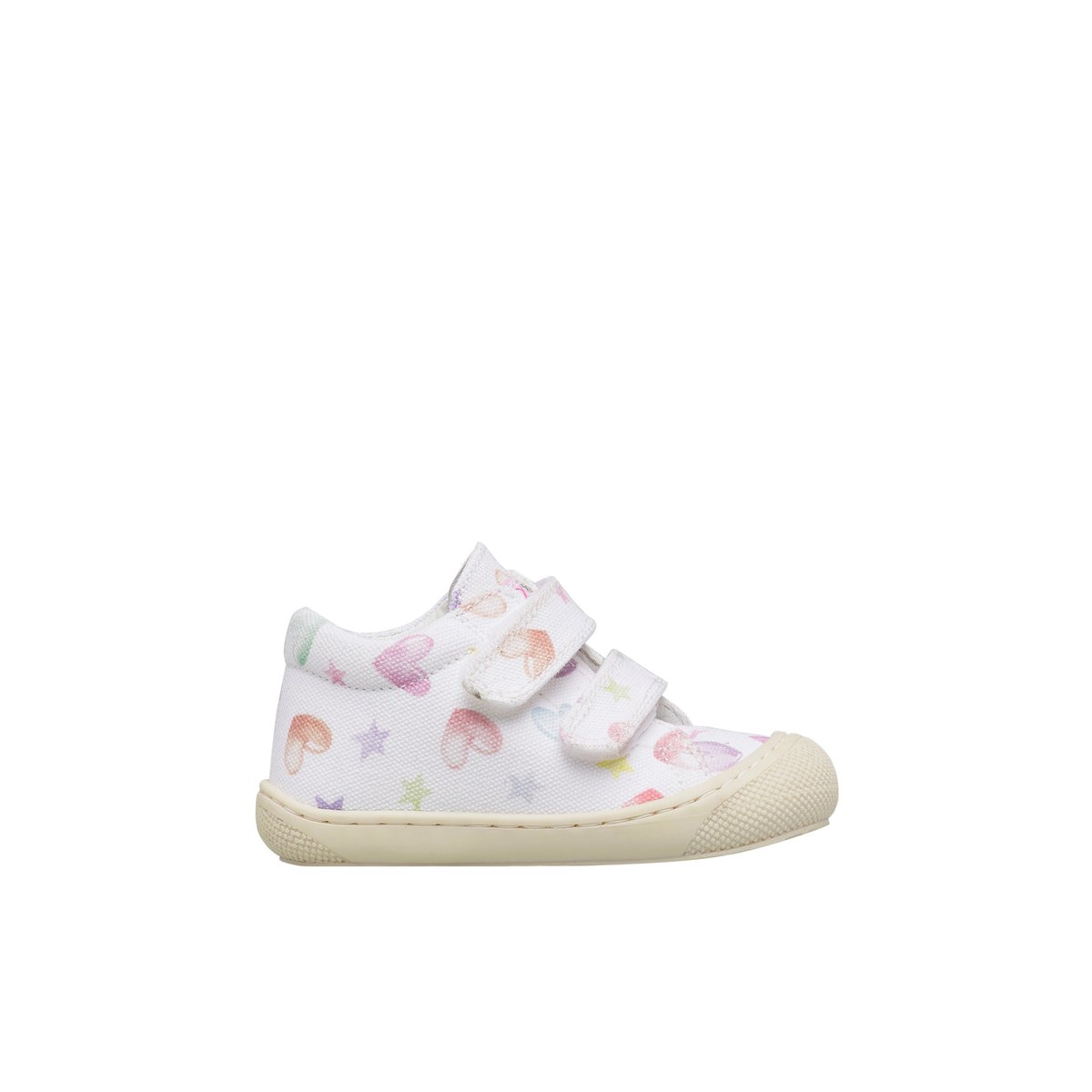 Chaussures premiers pas en tissu COCOON VL blanc-, NATURINO